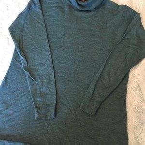 Talbots Marino Wool Tunic Teal Sz Mp